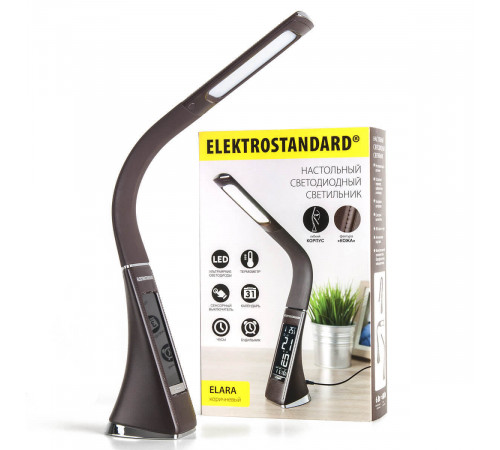 Настольная лампа Elektrostandard Elara коричневый 4690389102349 Настольная лампа Elektrostandard Elara коричневый 4690389102349