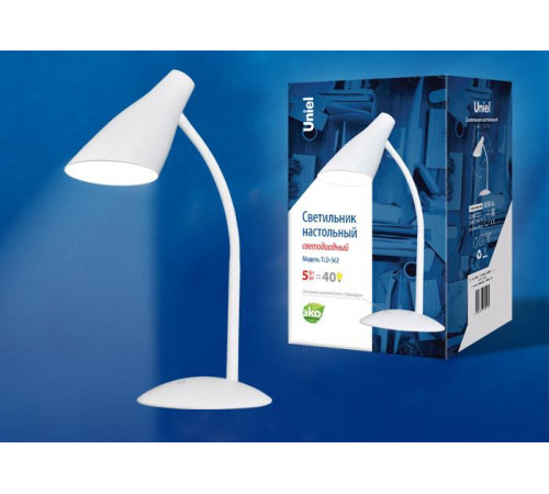 Настольная лампа (UL-00004463) Uniel TLD-561 White/LED/450Lm/4500K Настольная лампа (UL-00004463) Uniel TLD-561 White/LED/450Lm/4500K