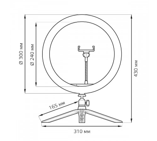 Настольная лампа Gauss Ring Light RL003 Настольная лампа Gauss Ring Light RL003