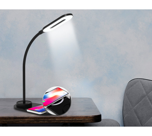 Настольная лампа с беспроводной зарядкой Ambrella Light Desk DE589 Настольная лампа с беспроводной зарядкой Ambrella Light Desk DE589