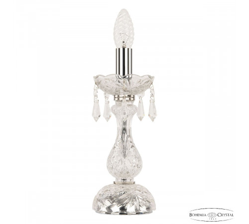 Настольная лампа Bohemia Ivele Crystal 104L/1-27 Ni Настольная лампа Bohemia Ivele Crystal 104L/1-27 Ni