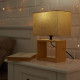 Настольная лампа Uniel UML-B401 E27 LIGHT GREY/WOOD UL-00010956