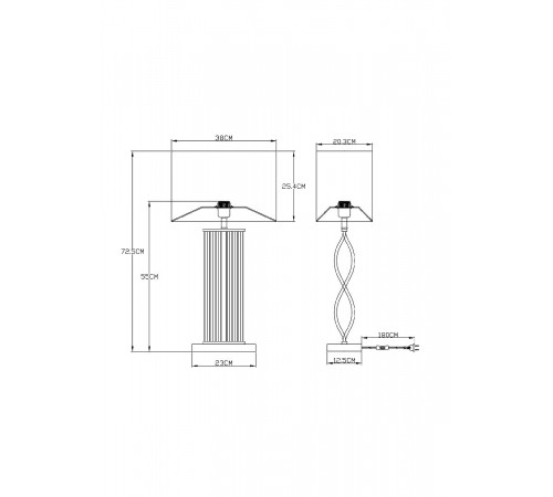 Настольная лампа Arte Lamp Veil A5061LT-1PB Настольная лампа Arte Lamp Veil A5061LT-1PB