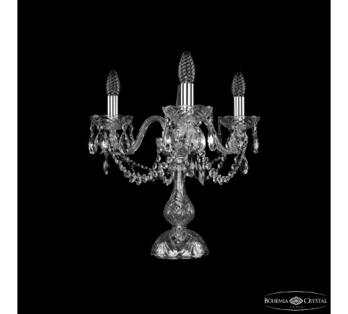 Настольная лампа Bohemia Ivele Crystal 1402L/3/141-39 Ni Настольная лампа Bohemia Ivele Crystal 1402L/3/141-39 Ni