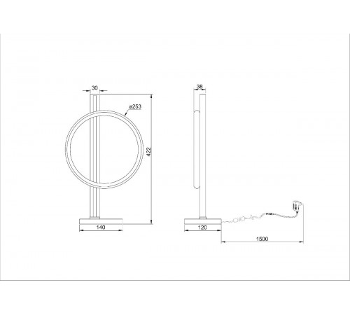 Настольная лампа Arte Lamp Fluido A3913LT-10BK