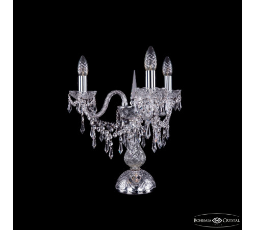 Настольная лампа Bohemia Ivele Crystal 1403L/3/141-39 Ni Настольная лампа Bohemia Ivele Crystal 1403L/3/141-39 Ni
