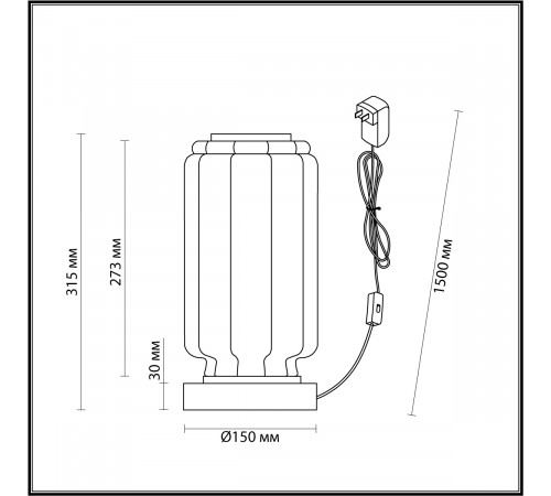 Настольная лампа Odeon Light Jam 5408/10TL Настольная лампа Odeon Light Jam 5408/10TL