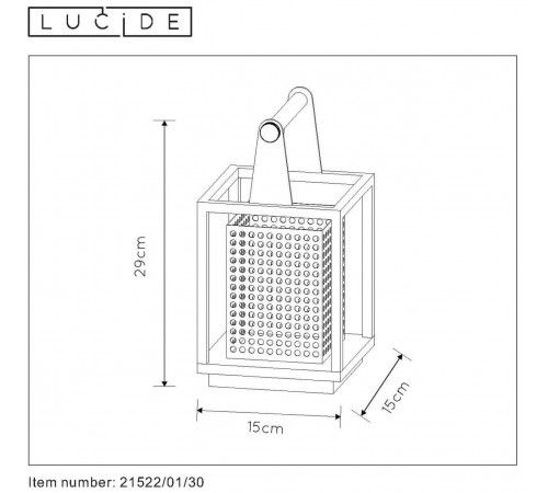 Настольная лампа Lucide SANSA 21522/01/30 Настольная лампа Lucide SANSA 21522/01/30