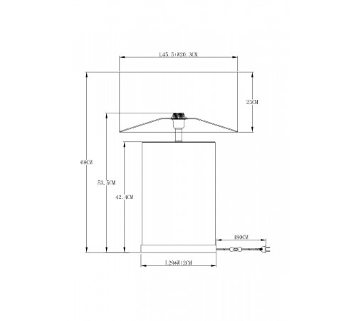Настольная лампа Arte Lamp Zulu A5058LT-1PB