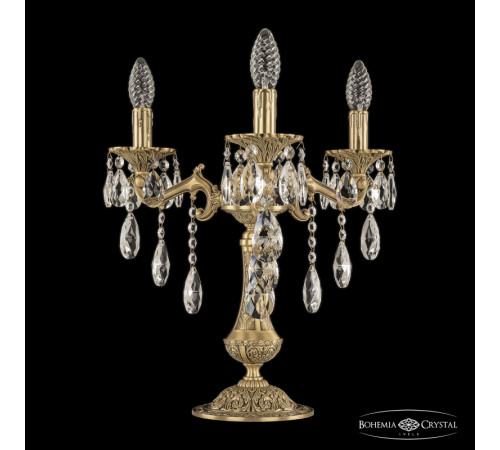 Настольная лампа Bohemia Ivele Crystal Verona 7202L/3/125 B FP Настольная лампа Bohemia Ivele Crystal Verona 7202L/3/125 B FP