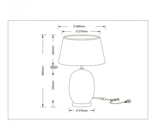 Настольная лампа Arte Lamp Sarin A4061LT-1CC Настольная лампа Arte Lamp Sarin A4061LT-1CC
