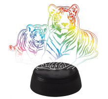 Настольная лампа Uniel ULI-M508 RGB/3AA TIGER FAMILY/BLACK UL-00008403
