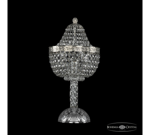 Настольная лампа Bohemia Ivele Crystal 19281L4/H/20IV Ni Настольная лампа Bohemia Ivele Crystal 19281L4/H/20IV Ni