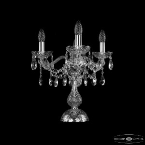 Настольная лампа Bohemia Ivele Crystal 1413L/3/141-39 Ni