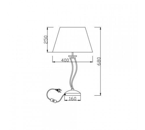 Настольная лампа Vele Luce Olimpia VL1764N01 Настольная лампа Vele Luce Olimpia VL1764N01