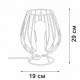 Настольная лампа Vitaluce V4296-0/1L