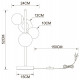 Настольная лампа Arte Lamp Gemini A2243LT-4PB