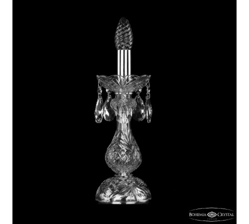 Настольная лампа Bohemia Ivele Crystal 1415L/1-31 Ni Настольная лампа Bohemia Ivele Crystal 1415L/1-31 Ni