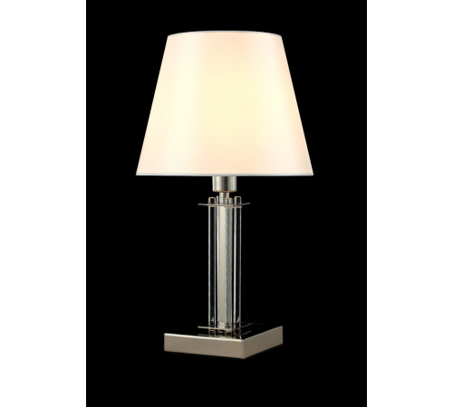 Настольная лампа Crystal Lux Nicolas NICOLAS LG1 NICKEL/WHITE Настольная лампа Crystal Lux Nicolas NICOLAS LG1 NICKEL/WHITE