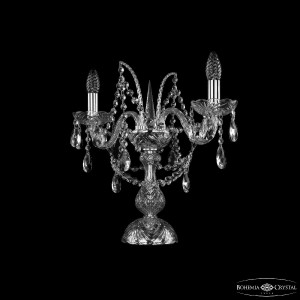 Настольная лампа Bohemia Ivele Crystal 1411L/2/141-39 Ni