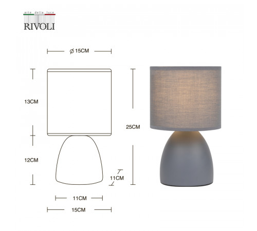 Настольная лампа Rivoli Nadine 7042-501 Б0053454 Настольная лампа Rivoli Nadine 7042-501 Б0053454
