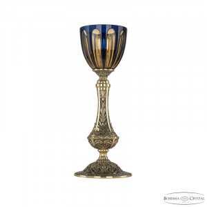 Настольная лампа Bohemia Ivele Crystal Florence 71100L/15 GB P1 Amber-Blue/H-1H