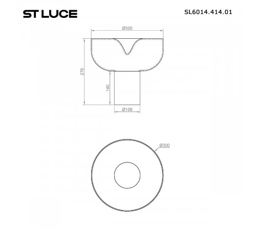 Настольная лампа ST Luce Ripple SL6014.414.01 Настольная лампа ST Luce Ripple SL6014.414.01