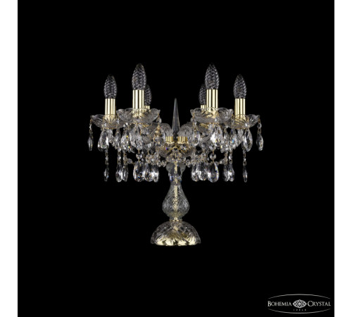 Настольная лампа Bohemia Ivele Crystal 1413L/6/141-39 G Настольная лампа Bohemia Ivele Crystal 1413L/6/141-39 G