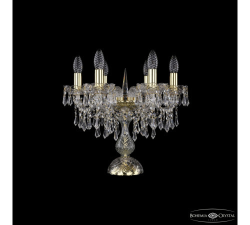 Настольная лампа Bohemia Ivele Crystal 1403L/6/141-39 G Настольная лампа Bohemia Ivele Crystal 1403L/6/141-39 G