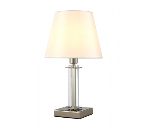 Настольная лампа Crystal Lux Nicolas NICOLAS LG1 NICKEL/WHITE Настольная лампа Crystal Lux Nicolas NICOLAS LG1 NICKEL/WHITE