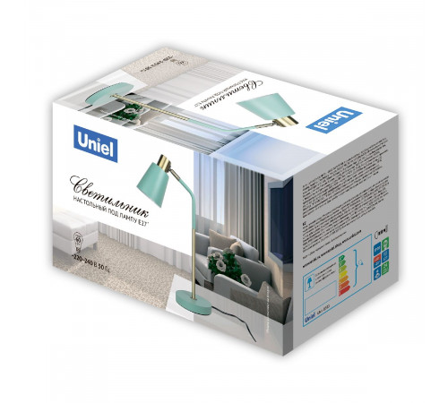 Настольная лампа Uniel UML-B700 E27 GREEN UL-00010154