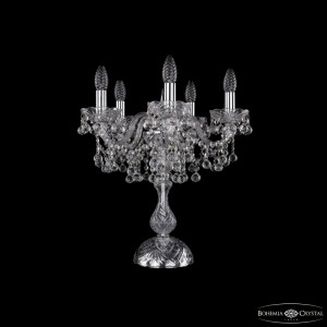 Настольная лампа Bohemia Ivele Crystal 1409L/5/141-47 Ni