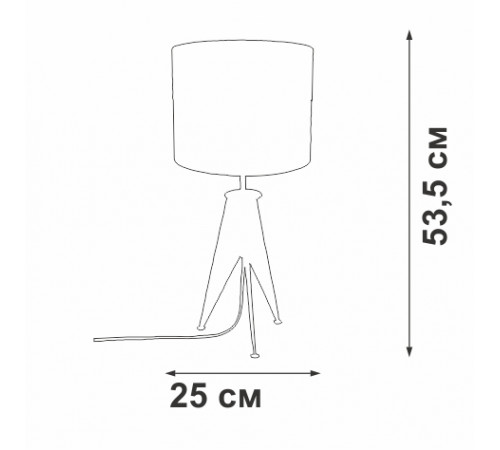 Настольная лампа Vitaluce V28340-1/1L
