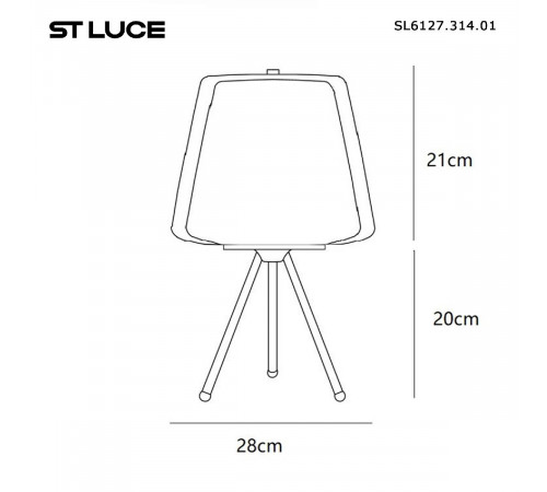 Настольная лампа ST Luce Pandora SL6127.314.01 Настольная лампа ST Luce Pandora SL6127.314.01