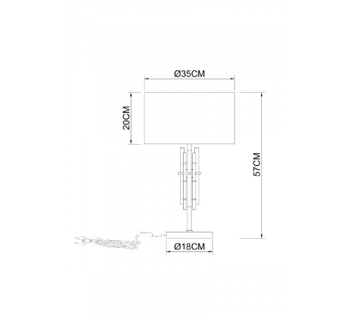 Настольная лампа Arte Lamp Taygeta A4097LT-1CC Настольная лампа Arte Lamp Taygeta A4097LT-1CC