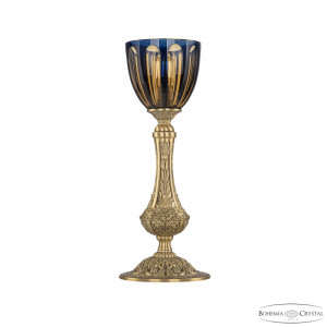 Настольная лампа Bohemia Ivele Crystal Florence 71100L/15 FP P1 Amber-Blue/H-1H