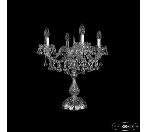 Настольная лампа Bohemia Ivele Crystal 1409L/4/141-47 Ni Настольная лампа Bohemia Ivele Crystal 1409L/4/141-47 Ni