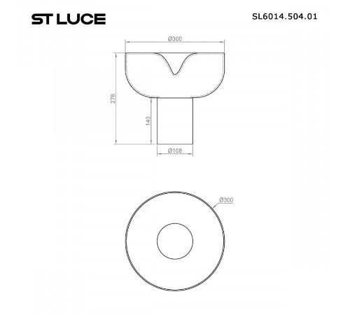 Настольная лампа ST Luce Ripple SL6014.504.01 Настольная лампа ST Luce Ripple SL6014.504.01