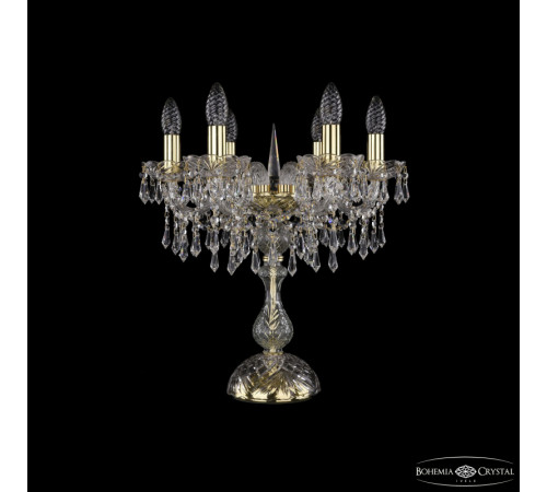 Настольная лампа Bohemia Ivele Crystal 1403L/6/141-47 G Настольная лампа Bohemia Ivele Crystal 1403L/6/141-47 G