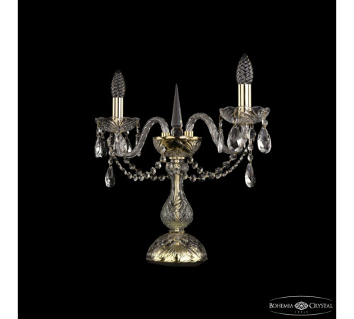 Настольная лампа Bohemia Ivele Crystal 1402L/2/141-39 G Настольная лампа Bohemia Ivele Crystal 1402L/2/141-39 G