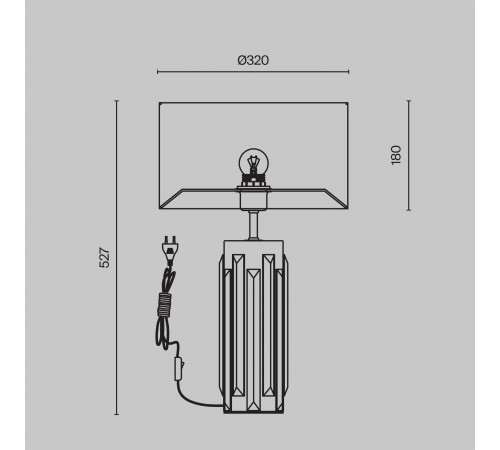 Настольная лампа Maytoni Muse MOD304TL-01CH