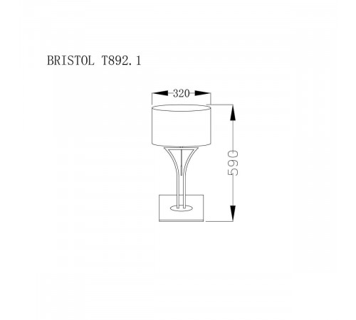 Настольная лампа Lucia Tucci Bristol T892.1 Настольная лампа Lucia Tucci Bristol T892.1