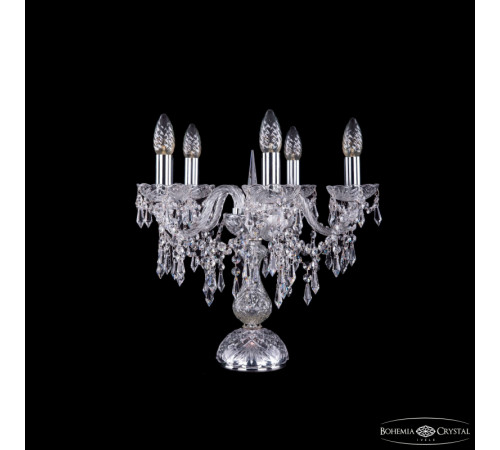 Настольная лампа Bohemia Ivele Crystal 1403L/5/141-39 Ni Настольная лампа Bohemia Ivele Crystal 1403L/5/141-39 Ni