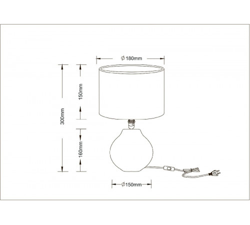 Настольная лампа Arte Lamp Nusakan A5034LT-1WH Настольная лампа Arte Lamp Nusakan A5034LT-1WH