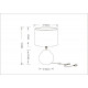 Настольная лампа Arte Lamp Nusakan A5034LT-1WH