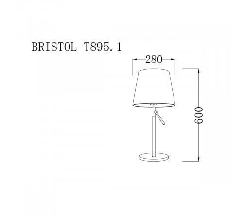 Настольная лампа Lucia Tucci Bristol T895.1 Настольная лампа Lucia Tucci Bristol T895.1