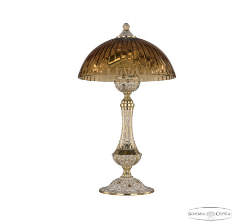Настольная лампа Bohemia Ivele Crystal Florence 71100L/25 GW Amber/H-1K