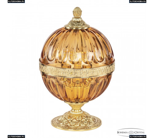 Настольная лампа Bohemia Ivele Crystal 5680L/17 G Amber/M-1H Настольная лампа Bohemia Ivele Crystal 5680L/17 G Amber/M-1H