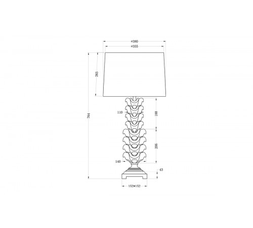 Настольная лампа Garda Decor 22-87508 Настольная лампа Garda Decor 22-87508