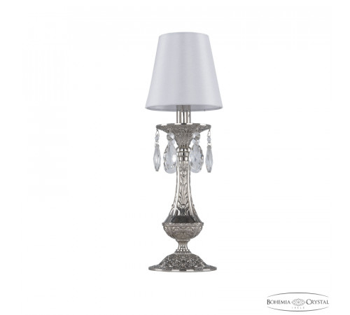 Настольная лампа Bohemia Ivele Crystal Florence 71100L/1 Ni ST5 Настольная лампа Bohemia Ivele Crystal Florence 71100L/1 Ni ST5